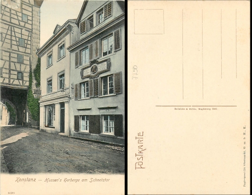 Konstanz Hussens Herberge am Schnetztor *ca. 1907