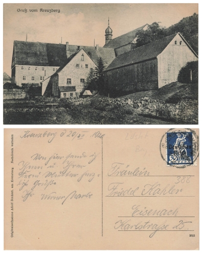 Kreuzberg Bischofsheim Rhön o 20.12.1920