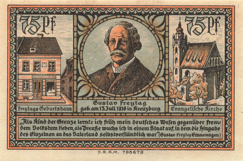 Kreuzburg Upper Silesia emergency banknote Kluczbork 1921