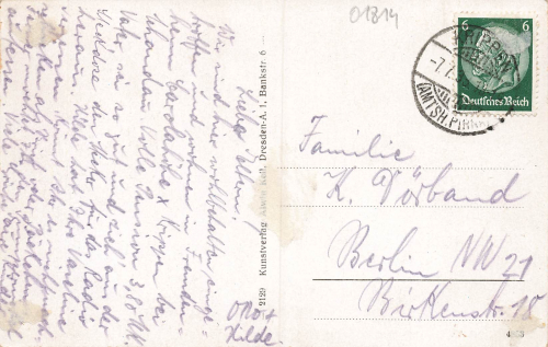 Elbdampfer "Pillnitz" vor Krippen Sächsische Schweiz o 1933