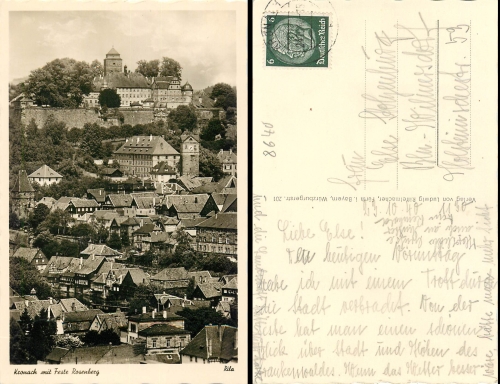 Kronach with Feste Rosenberg o 23.10.1940