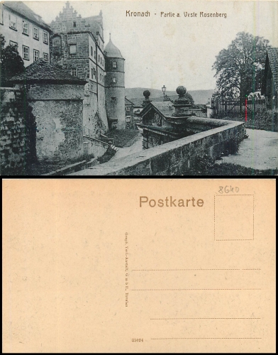Kronach Veste Rosenberg *ca. 1925