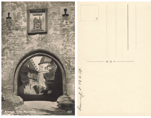 96317 Kronach Veste Rosenberg *ca.1929