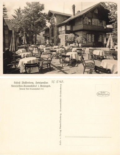 SSteinseiffen-Krummhuebel Riesengebirge Schlesien Schloss Pfaffenberg Sciegny Karpacz * 1940