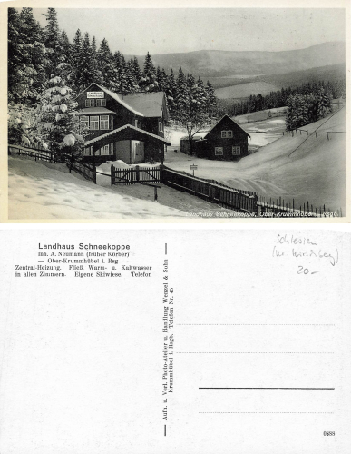 Krummhuebel Riesengebirge Schlesien Landhaus Karpacz * um 1930