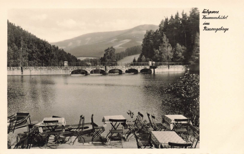 Krummhuebel Reservoir, Giant Mountains, Silesia, Karpacz * around 1930