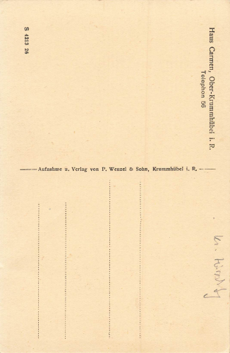 Ober Krummhuebel House Carmen Giant Mountains Silesia Karpacz * around 1920