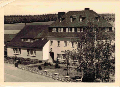 Kühberg Bärenstein Erzgebirge Ferienheim des Fachbuchverlages o 1960