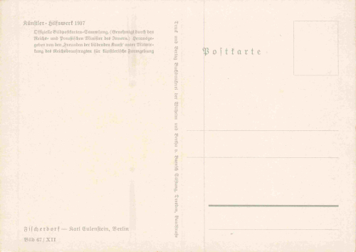 Artists Aid Organization 1937 Karl Eulenstein Fischerdorf Fig. 67 / XII