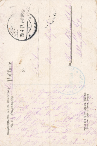 Victory Dispatch No. 10 Artist Postcard Brynolf Wennerberg B.W. o 1917 Field Post