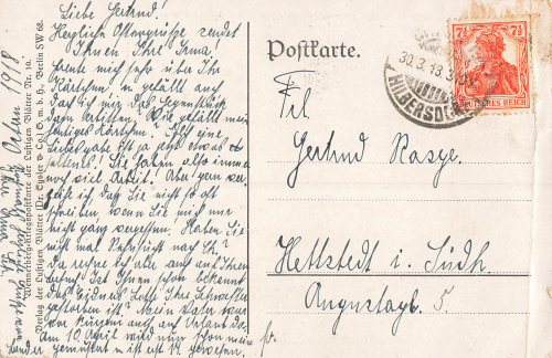 The Love Gift No. 10 Artist Card Brynolf Wennerberg B.W. o 1918