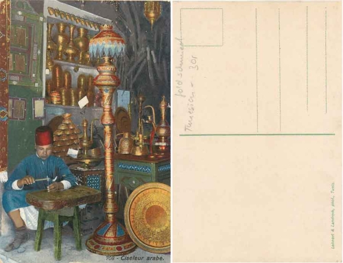 Coppersmith Ciseleur Arabe Tunisia *ca. 1910