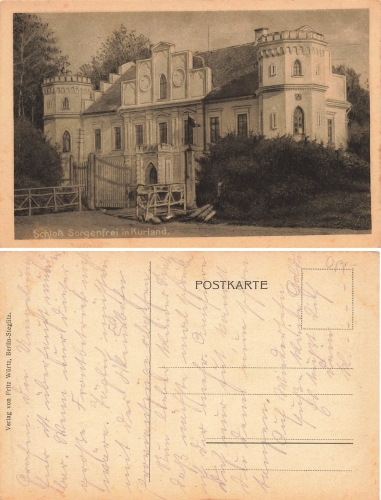 Kurland Schloss Sorgenfrei * um 1920