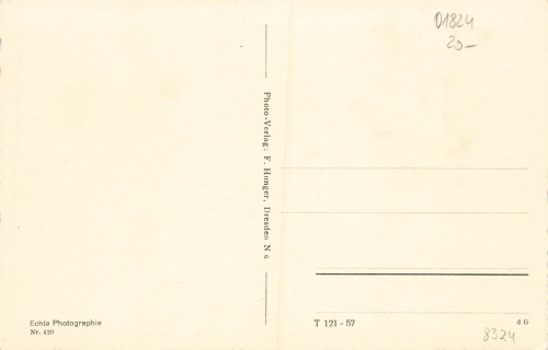 01824 Ober Rathen with Gansfelsen and Talwaechter, Saxon Switzerland * 1957
