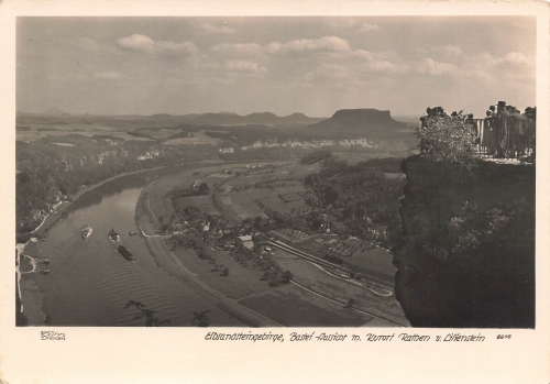 01824 Kurort Rathen from the Bastei Hahn-Foto8615 * around 1940