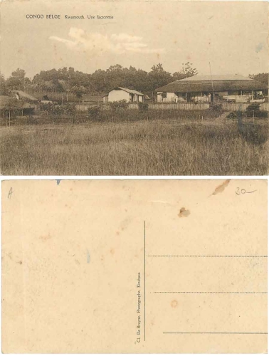 Kwamouth Belgian Congo Factorerie AK circa 1930