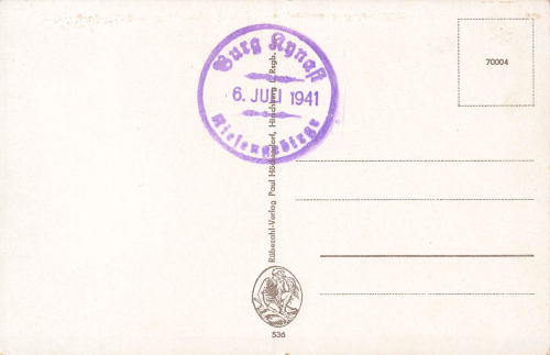 Kynast Riesengebirge Schlesien Chojnik * 1941