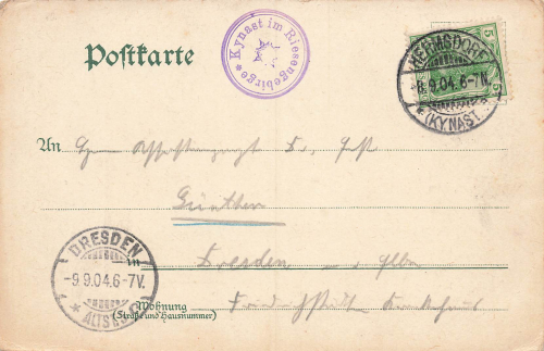 Kynast Riesengebirge Schlesien Chojnik o 1904