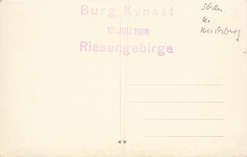 Kynast Riesengebirge Schlesien Chojnik * 1928