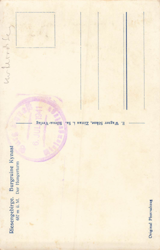 Kynast Riesengebirge Schlesien Chojnik * 1941