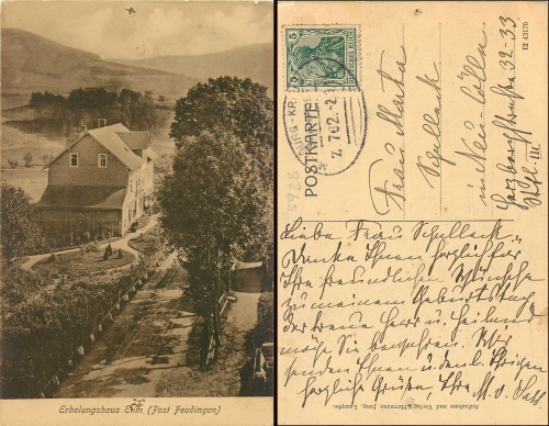57334 Laasphe Erholungsheim Elim o 2.9.1912
