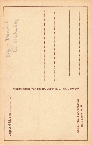 Lagow Łagów Neumark Ostbrandenburg * um 1920