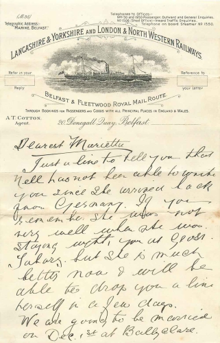 Lancashire & Yorkshire AND London & North Western Railways letterhead circa 1910