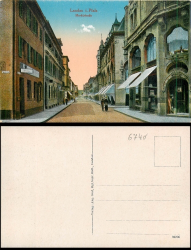 Landau Marktstrasse  *ca. 1920