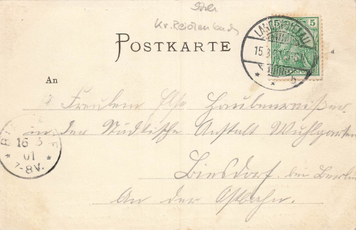 Langenbielau Rasels Restaurant Schlesien Bielawa o 1901