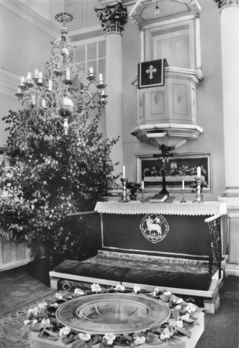 01833 Langenwolmsdorf Stolpen Kirche gebraucht 1973