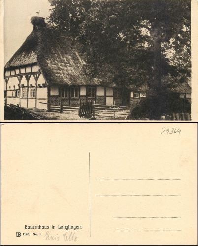 29364 Langlingen farmhouse * around 1930