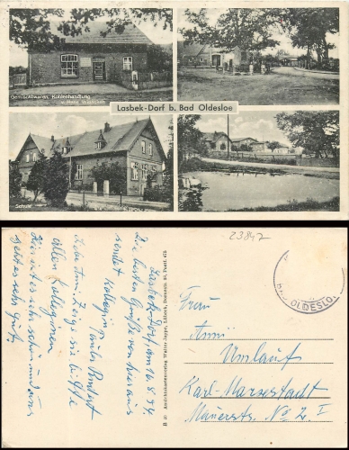 Lasbek-Dorf bei Bad Oldesloe o 16.8.54