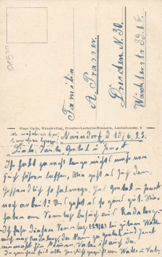 01979 Naundorf Lauchhammer Gasthaus zum guten Mond gebraucht 1923