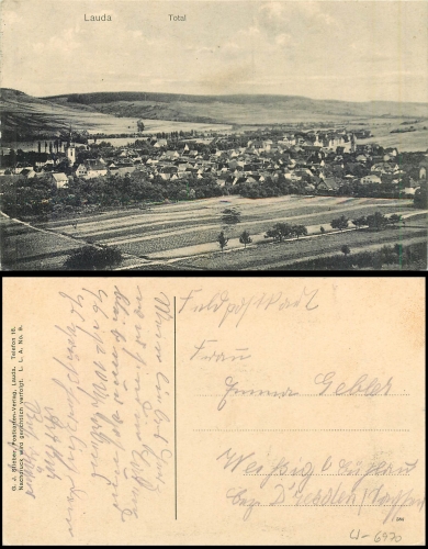 Lauda Königshofen gebr. 1918