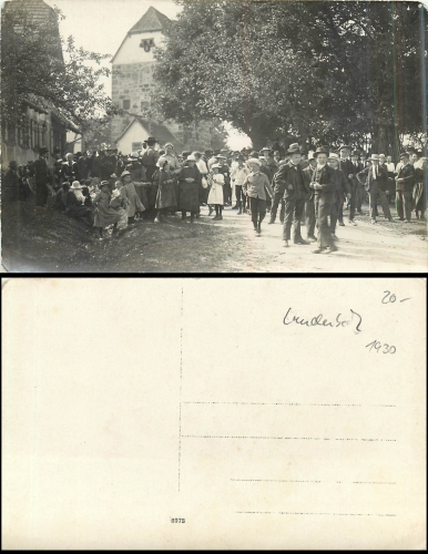 97990 Laudenbach Weikersheim Fest real photo * approx. 1930