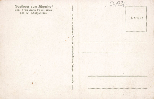 01936 Laussnitz bei Königsbrück Gasthof Bahnhof * um 1930