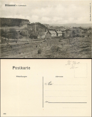 Lauterbach Blitzenrod *ca.1910 Verlag Gustav Mandt