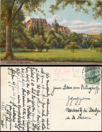 Lauterbach Schloss Eisenbach Serie Burgen und Schlösser Richard Lanzendorf o 25.5.1909