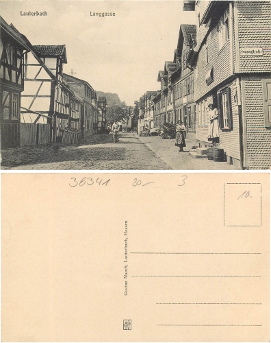 Lauterbach Langgasse Gustav Mandt-Verlag *ca.1910