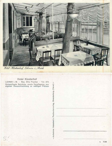Lehnin Hotel Klosterhof * ca. 1930