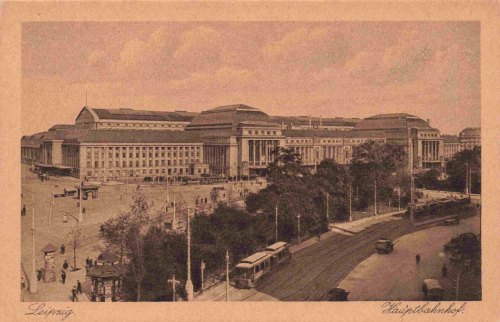 Leipzig Central Station  * um 1930