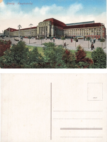 Leipzig Hauptbahnhof um 1920