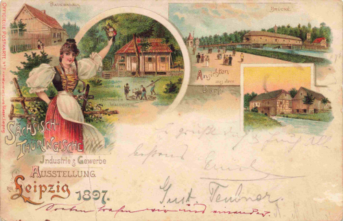 Leipzig Industrie & Gewerbe Ausstellung Litho Nr.  7 o 1897