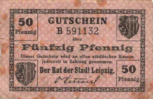 Leipzig Notgeldschein 1918