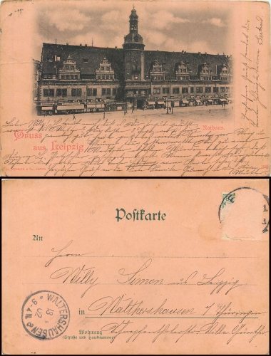 Leipzig Rathaus o 13.8.1900