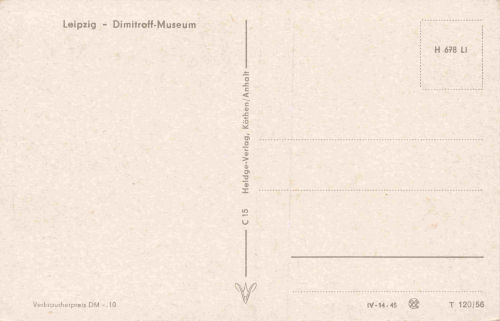 Leipzig Dimitrov Museum * 1956