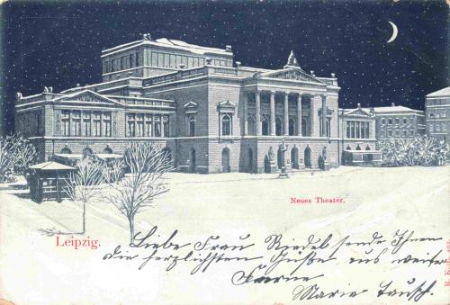 Leipzig neues Theater o 1900