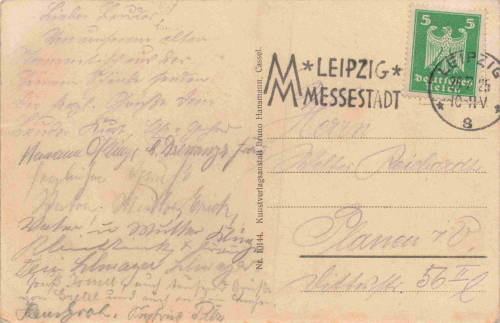 Leipzig Vöikerschlachtdenkmal mit Napolenstein o 1925