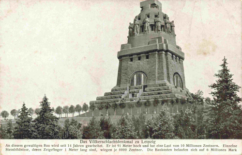Leipzig Vöikerschlachtdenkmal gebraucht 1917