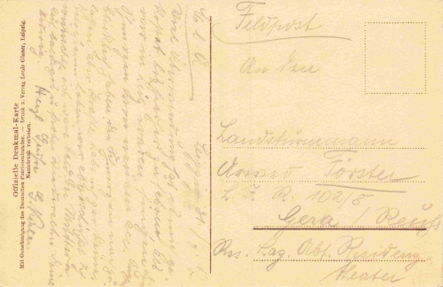 Leipzig Vöikerschlachtdenkmal gebraucht 1917